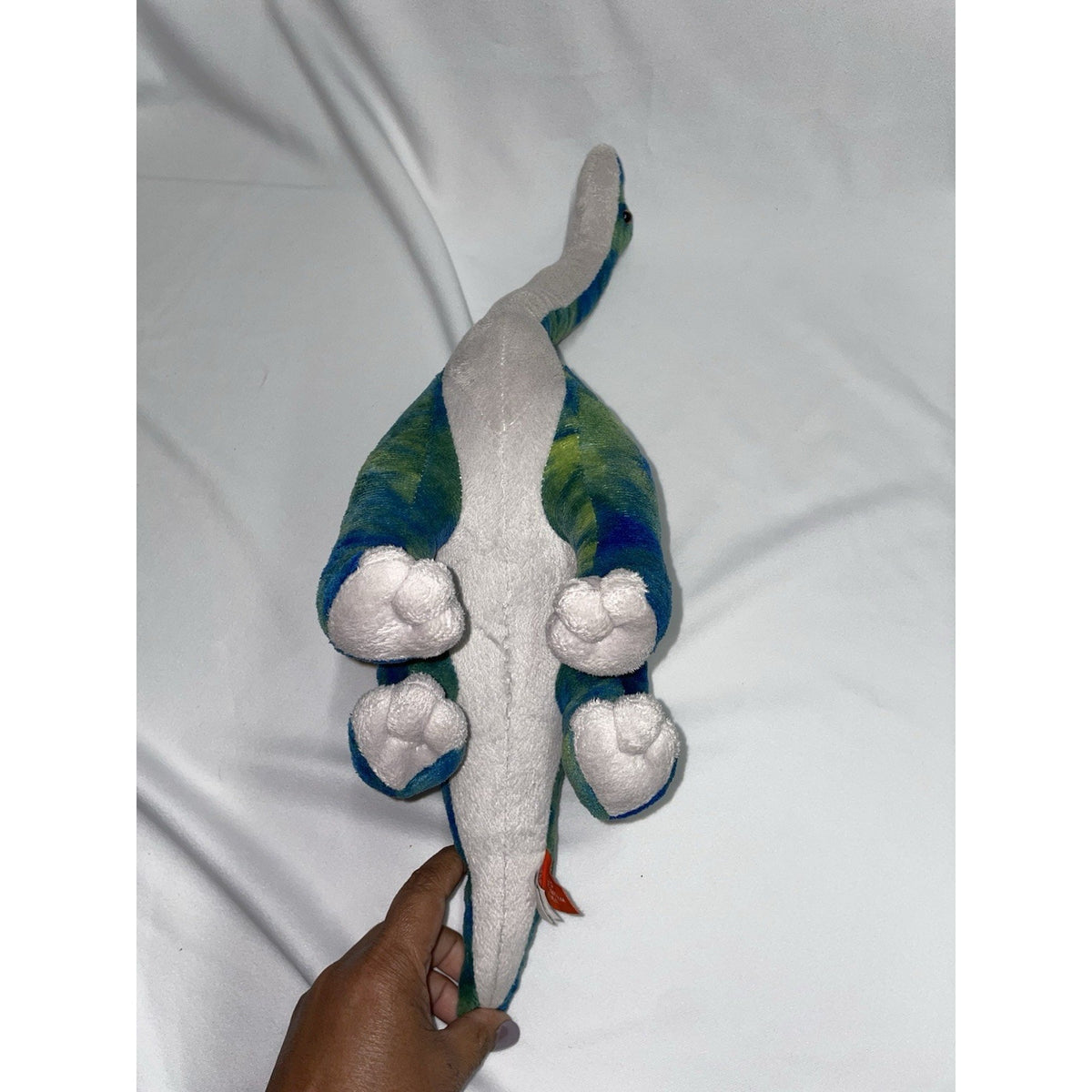 Wild Republic Brachiosaurus Plush Stuffed Animal Blue Long Neck Dinosaur 12"
