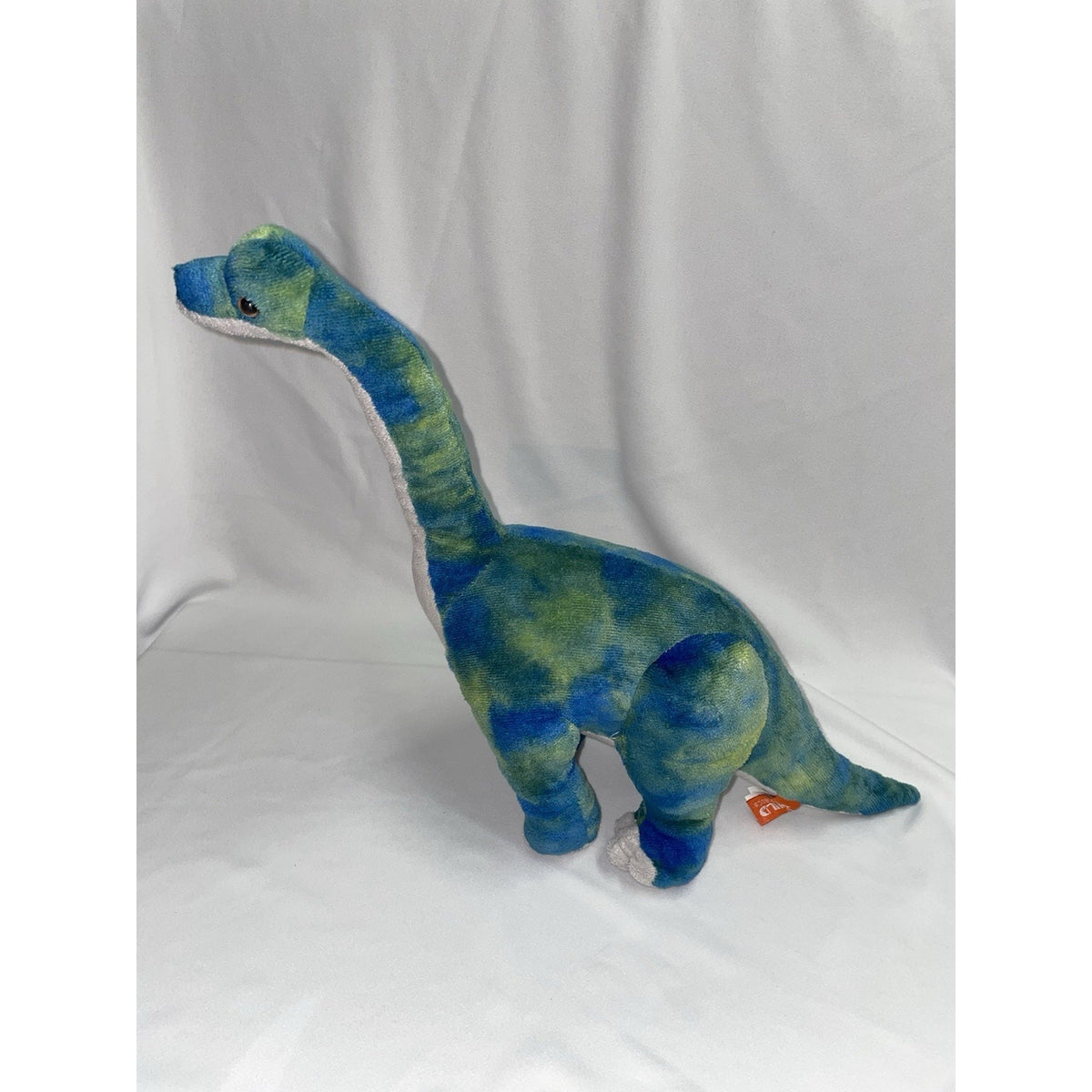 Wild Republic Brachiosaurus Plush Stuffed Animal Blue Long Neck Dinosaur 12"