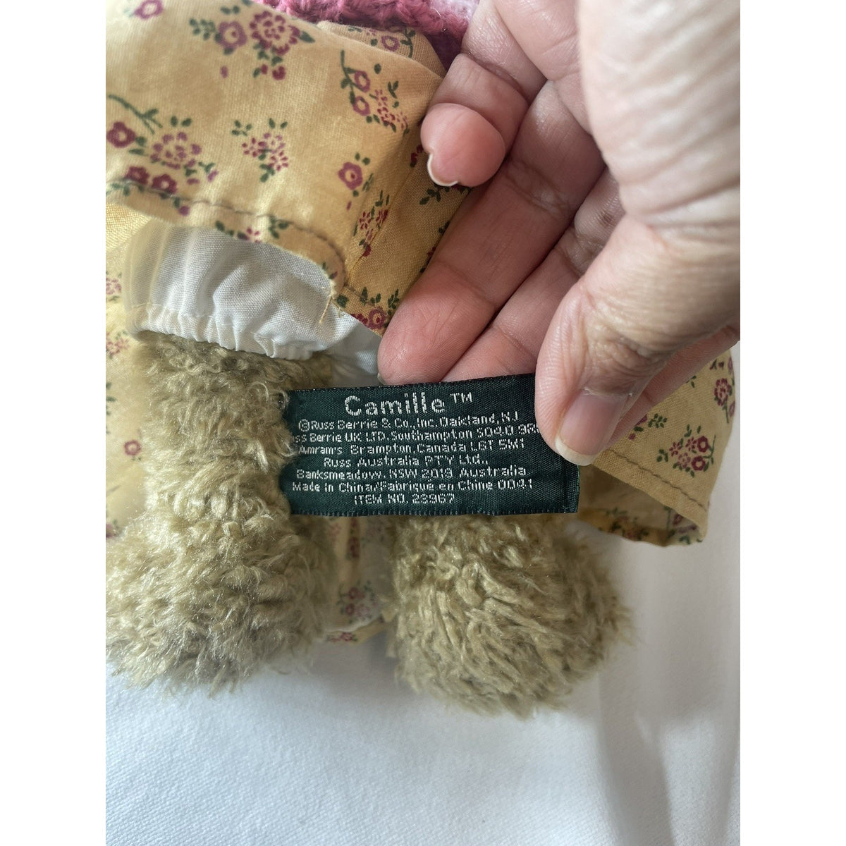 Beautiful Russ Camille Teddy Bear