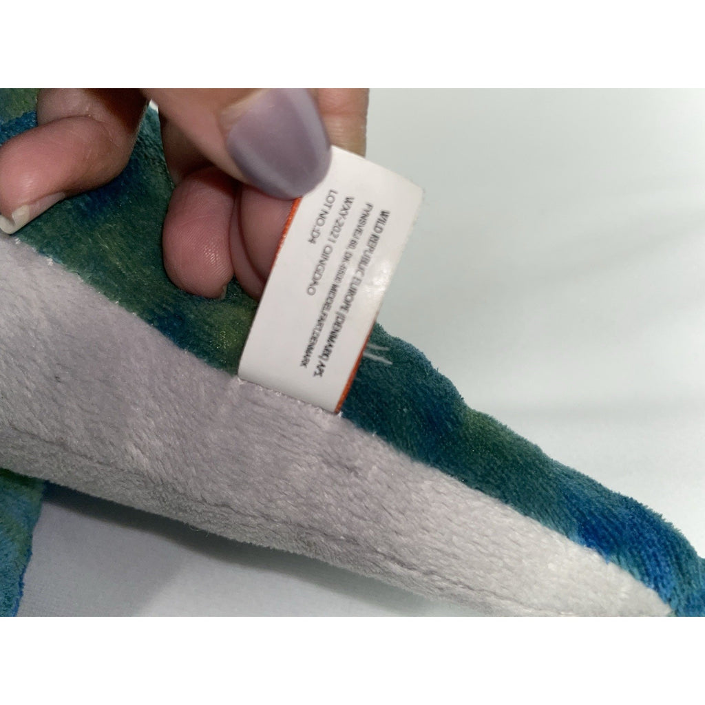 Wild Republic Brachiosaurus Plush Stuffed Animal Blue Long Neck Dinosaur 12"