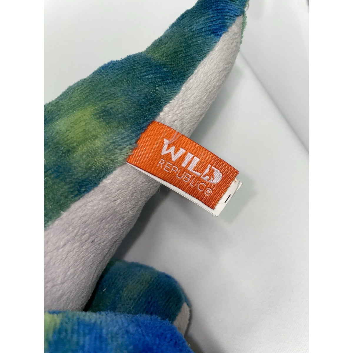 Wild Republic Brachiosaurus Plush Stuffed Animal Blue Long Neck Dinosaur 12"