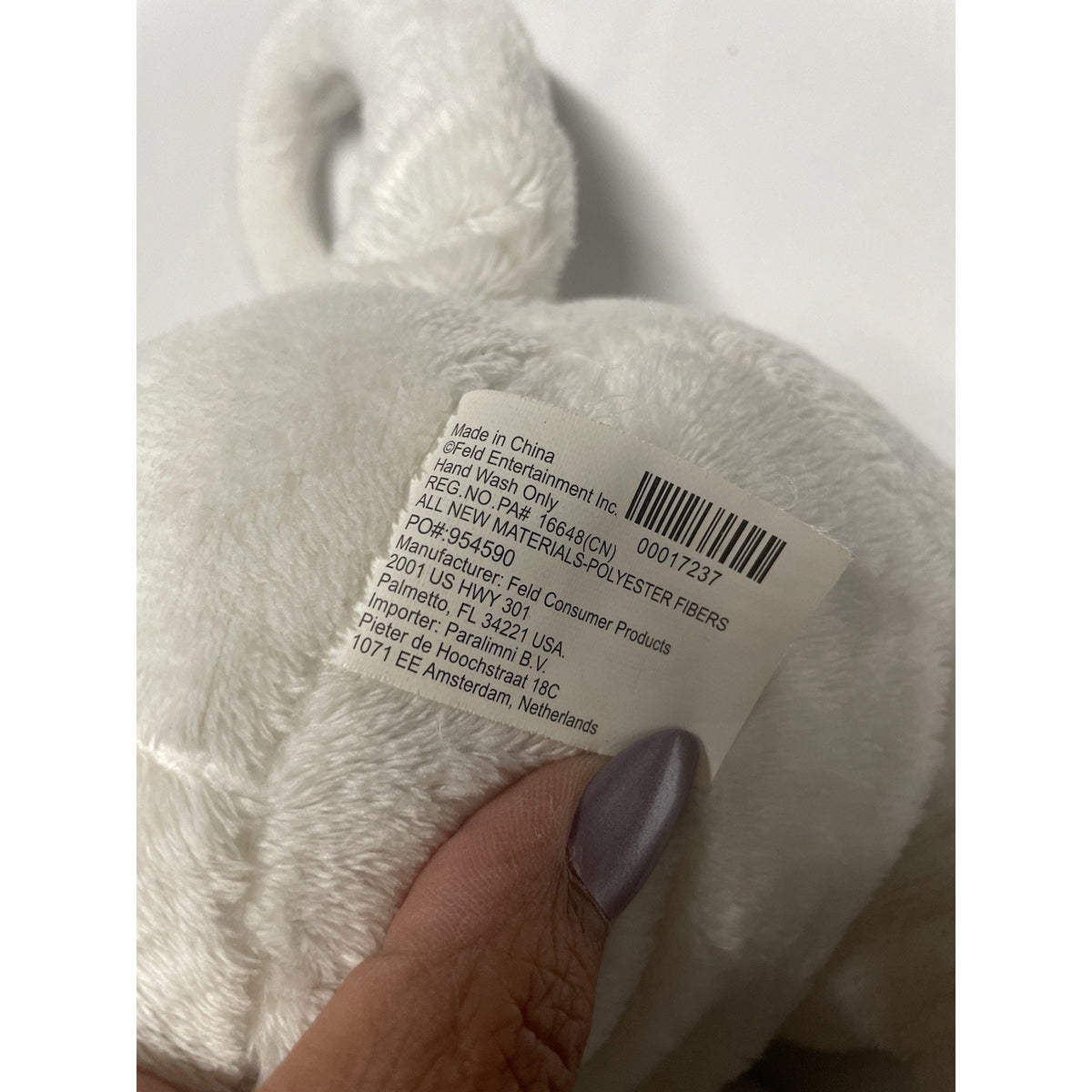 WHITE TIGER PLUSH 10” “Greatest Show On Earth” Ringling Bros.