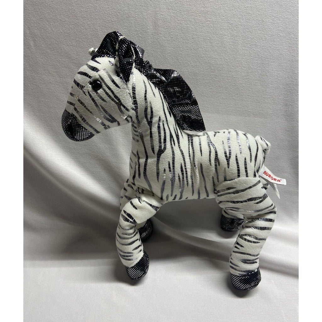 Aurora Zebra Plush 12"