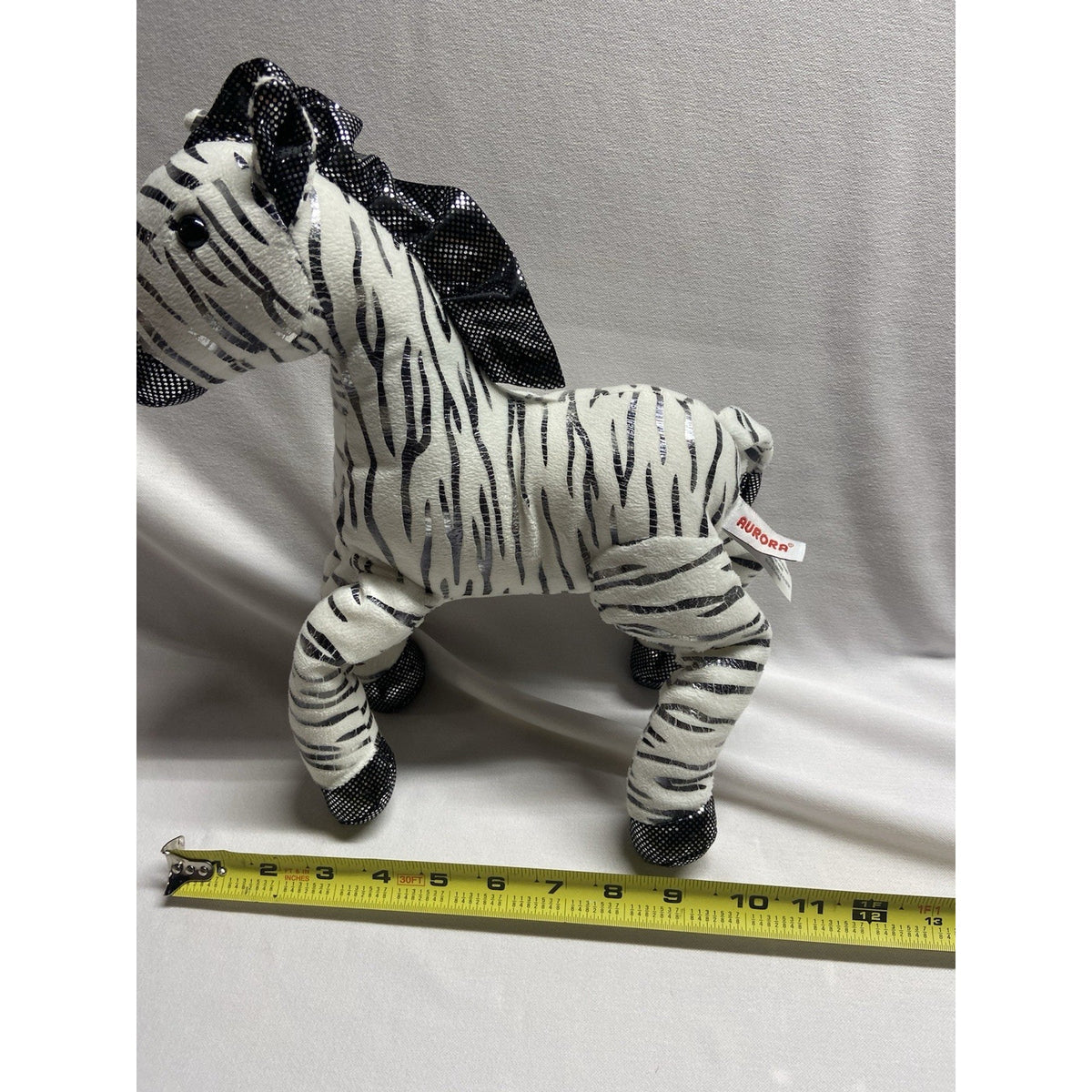 Aurora Zebra Plush 12"