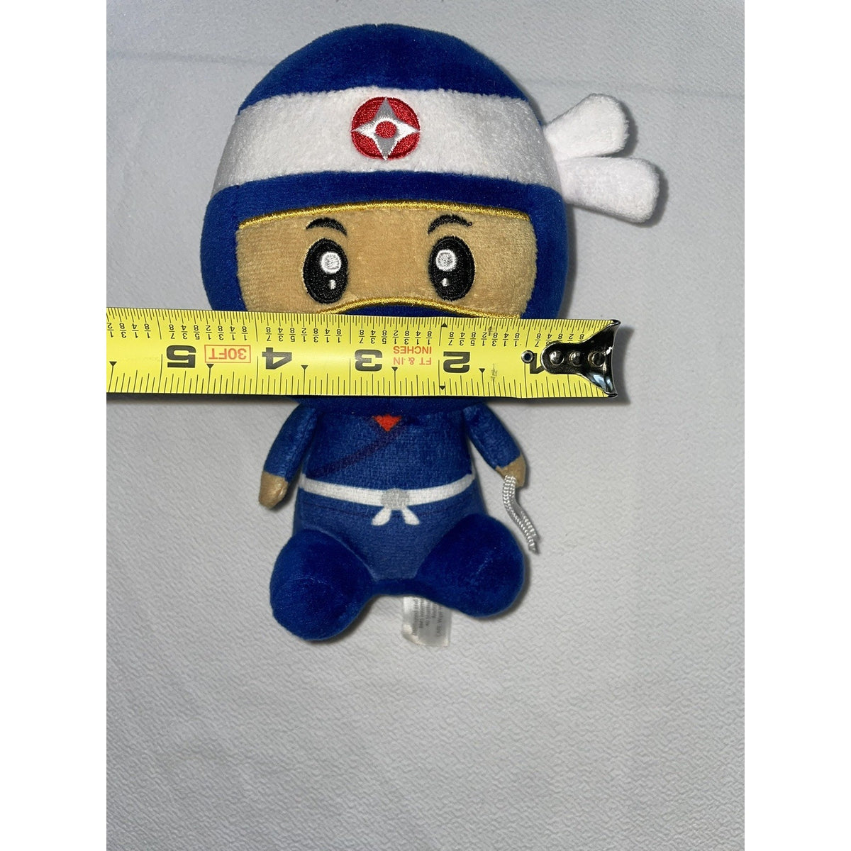 Ninja 7" Blue / White head Band Plush